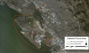 Map of the Oakland/Alameda Resilience Study project area.