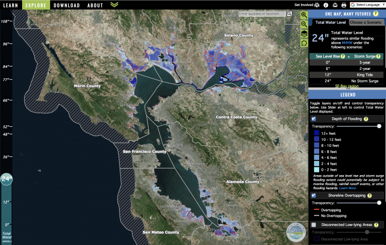 ART Bay Area Sea Level Rise and Shoreline Analysis Maps « Adapting to ...